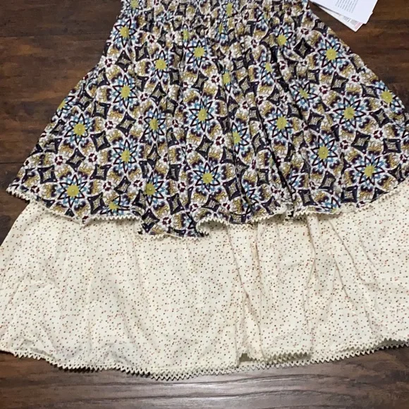 Jovovich~Hawk boho halter top tiered sundress NWT S - Picture 3 of 9